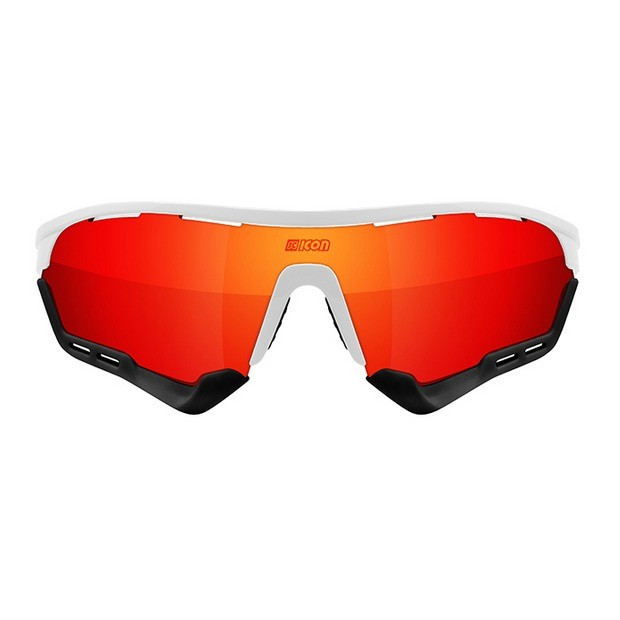Lunettes Scicon Aerotech Blanches Verres SCN-PP Rouges Multi-Reflets