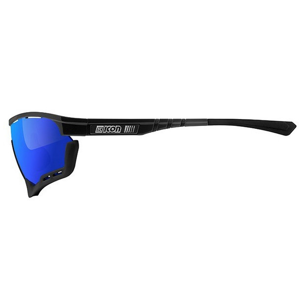 Lunettes Scicon Aerotech Noires Verres SCN-PP Bleu Multi-Reflets