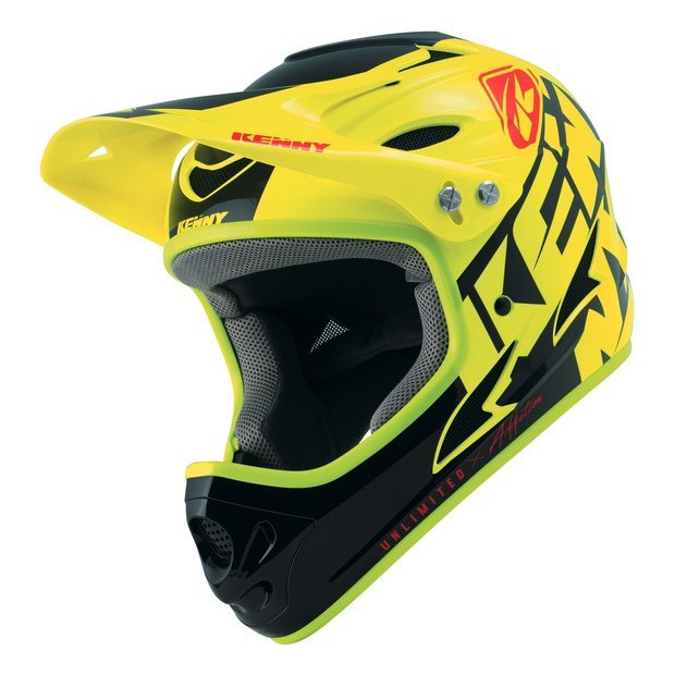 Casque Intégral Kenny Downhill Graphic Jaune Fluo