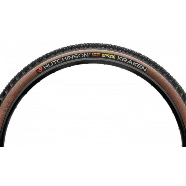 Pneu VTT Hutchinson Kraken Racing Lab Hardskin Tubeless Ready  29x2,3" (55-622) - Noir/Marron