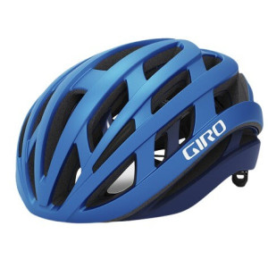 Casque Route Giro Helios Spherical MIPS Bleu Mat/Blanc