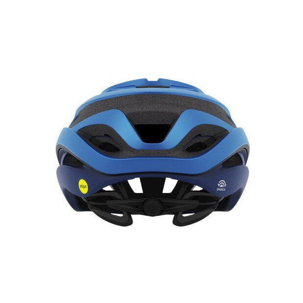 Casque Route Giro Helios Spherical MIPS Bleu Mat/Blanc