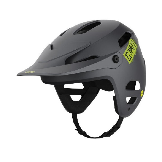 Casque VTT Giro Tyrant MIPS Noir Métallique Mat/Citron Vert