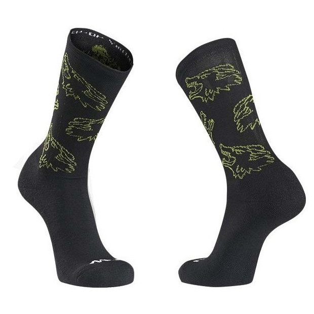 Chaussettes Hiver Northwave Core Noir/Vert