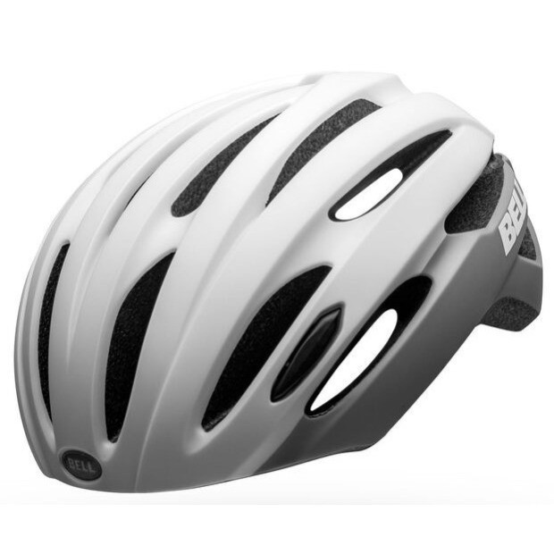 Casque Route Bell Avenue LED Blanc/Gris