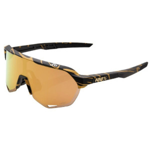 Lunettes 100% S2 Peter Sagan Noir et Or / Verres HiPER Dorés