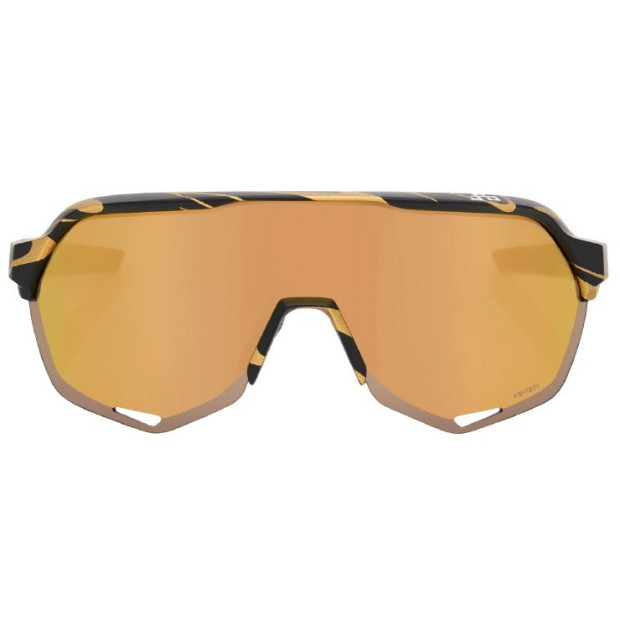 Lunettes 100% S2 Peter Sagan Noir et Or / Verres HiPER Dorés