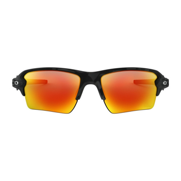 Lunettes vélo Oakley Flak 2.0 XL Camouflage Noir - Prizm Ruby