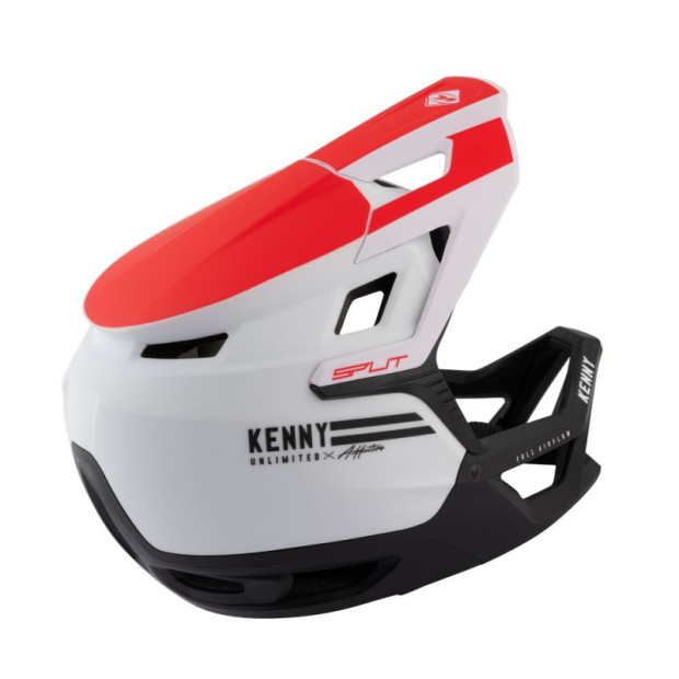 Casque Enduro Kenny Split Rouge/Blanc