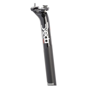 Tige de Selle Deda Elementi Zero 100 - 27.2x350 - Recul de 12 mm - Noir anodisé