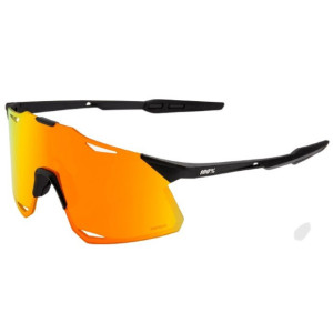 Lunettes 100% Hypercraft Noir Mat / Verres Miroir HiPER Rouge Multicouches