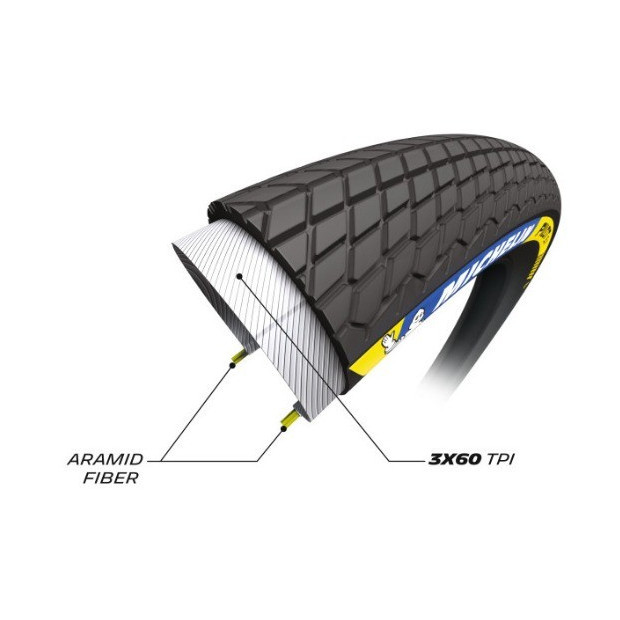 Pneu BMX Michelin Pilot SX Racing Line Tubeless Ready 20x1,70" (44-406)
