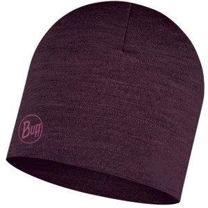 Bonnet Buff Midweight Laine Mérinos - Solid Violet