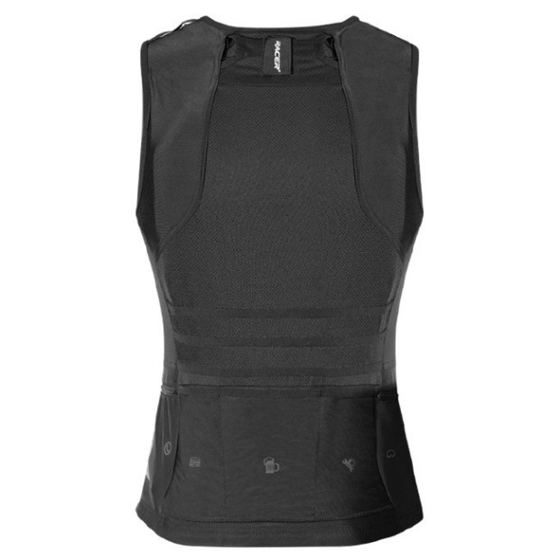 Gilet de Protection sans Manches Racer Pro Top 3 Noir