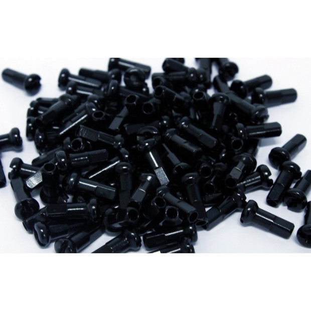 Ecrou rayon DT Swiss Aluminium 2/12 mm - Noir [x5]