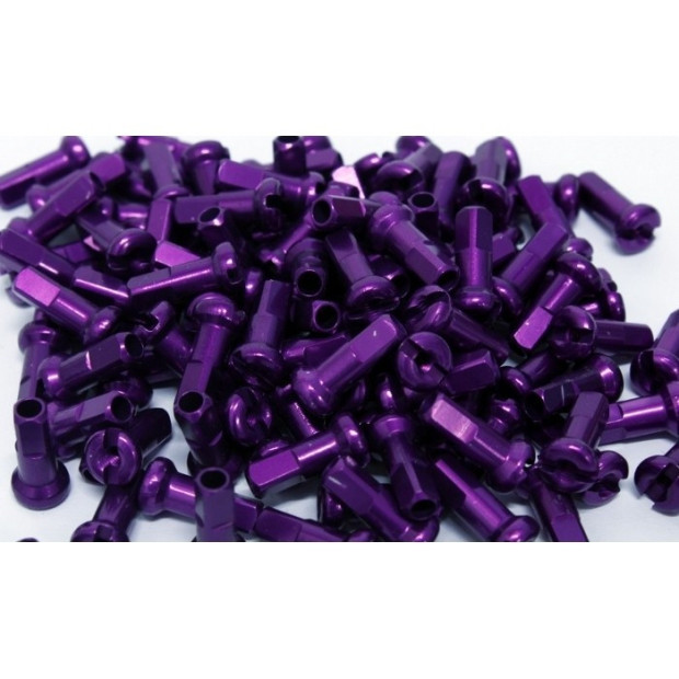 Ecrou rayon DT Swiss Aluminium 2/12 mm - Violette [x5]