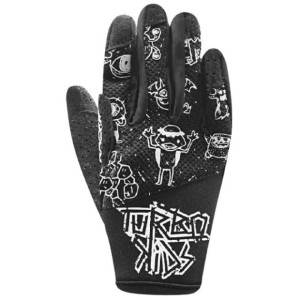 Gants VTT Enfant Racer Turbo Noir/Blanc