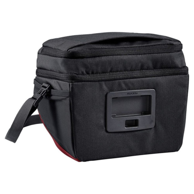 Sacoche de Guidon Vaude OnTour Box L 6L Noir/Carmin