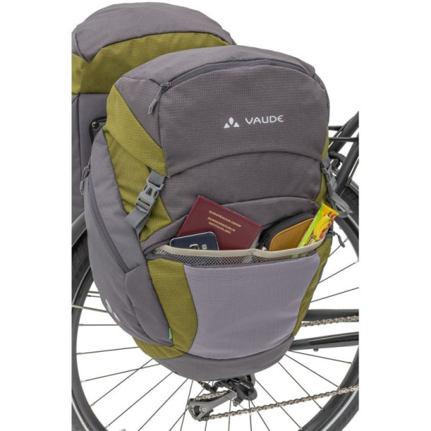 Paire de Sacoches de Voyage Vaude OnTour Back 46L Noir/Carmin