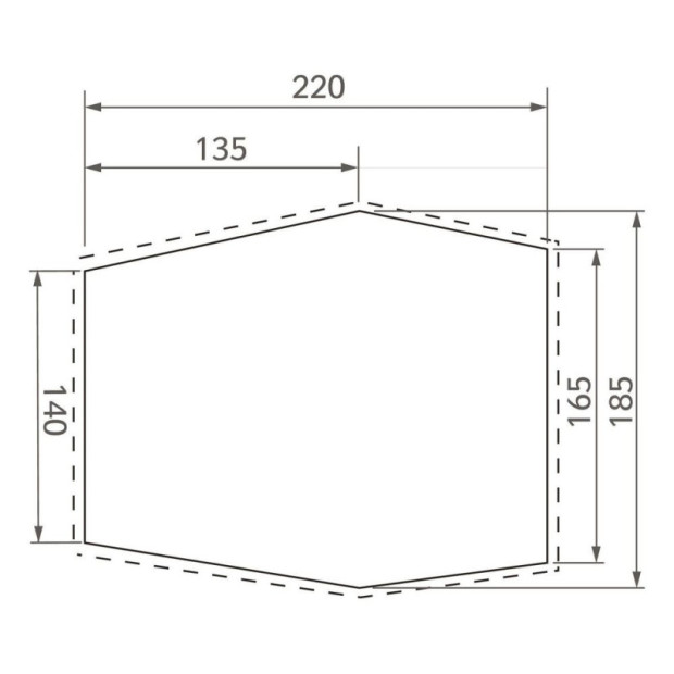 Bâche de Sol Vaude pour Tente Lizard Seamless 2-3 Personnes