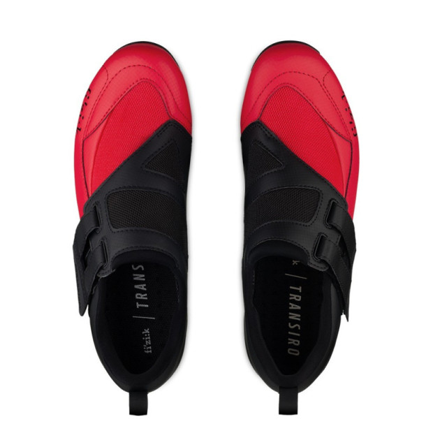 Chaussures de Triathlon Fizik Transiro R4 Powerstrap - Noir / Rouge