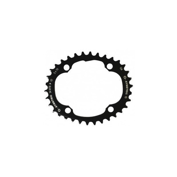 Plateaux VTT OSymetric Standard Triple 104/64mm 42/34/24 Dents Noir