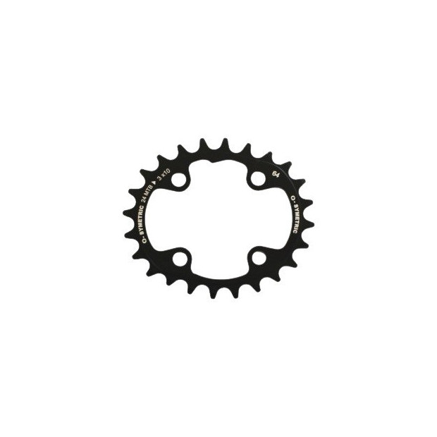 Plateau Interne VTT OSymetric Standard Triple 64mm 24 Dents Noir