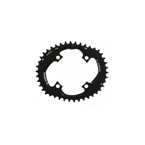 Plateaux VTT OSymetric Shimano XTR FC-M980 104/64mm 42/34/24 Dents Noir