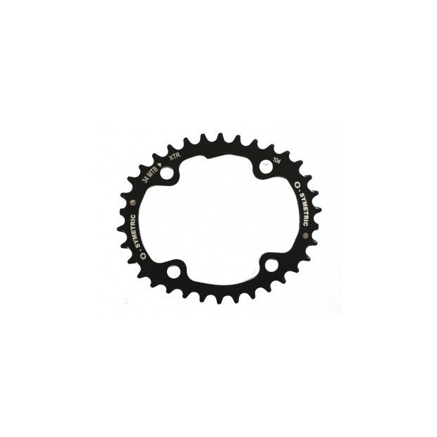 Plateaux VTT OSymetric Shimano XTR FC-M980 104/64mm 42/34/24 Dents Noir