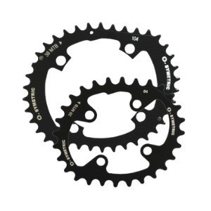 Kit Plateaux VTT OSymetric Shimano XTR FC-M980 104/64mm 38/28 Dents Noir