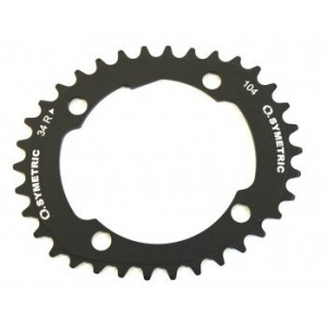 Plateau VTT Osymetric Single Speed 1x10V 104mm 34 Dents Noir