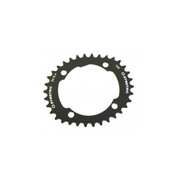 Plateau VTT Osymetric Single Speed 1x10V 104mm 34 Dents Noir