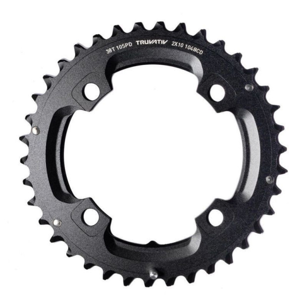 Plateau VTT Extérieur Truvativ S1 Aluminium 104mm 36 Dents Noir