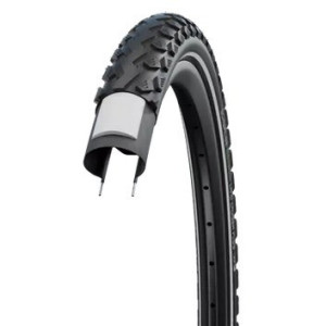 Pneu Trekking Schwalbe Land Cruiser Plus 26x2" Tube Type Rigides Noir Reflex