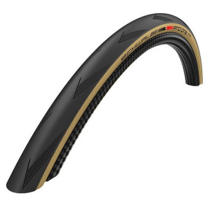 Pneu Route Schwalbe Pro One TT HS493 700x25c Tubeless Easy Noir/Beige