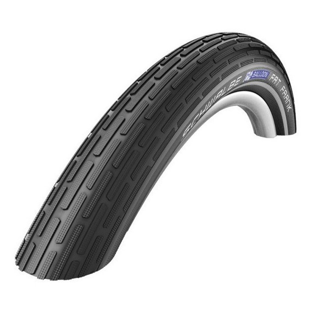 Pneu Ville Schwalbe Fat Franck HS375 26x2,35" Tube Type Rigides Noir Reflex