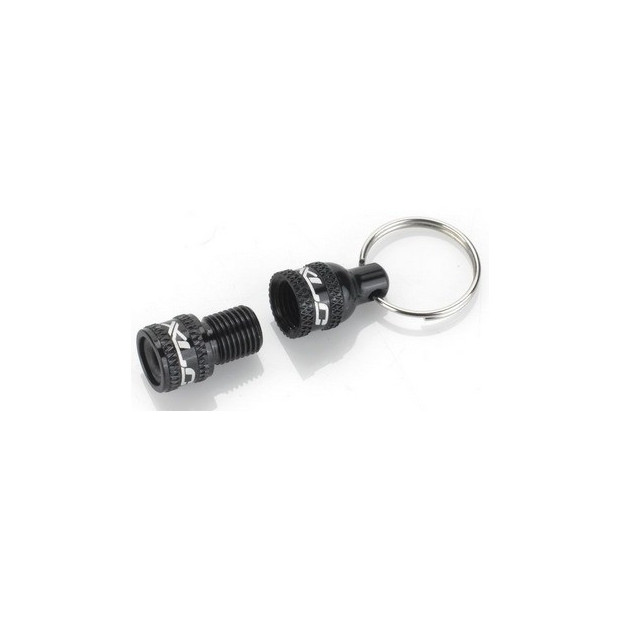 Porte-Clé Adaptateur de Valve XLC Schrader vers Presta Noir
