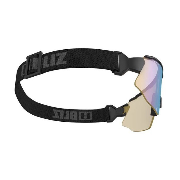 Lunettes Bliz Breeze Nano Noir Mat Verres Nordic Light Corail Orange/Bleu