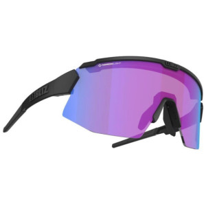 Lunettes Bliz Breeze Nano Noir Mat Verres Nordic Light Begonia Violet/Blue