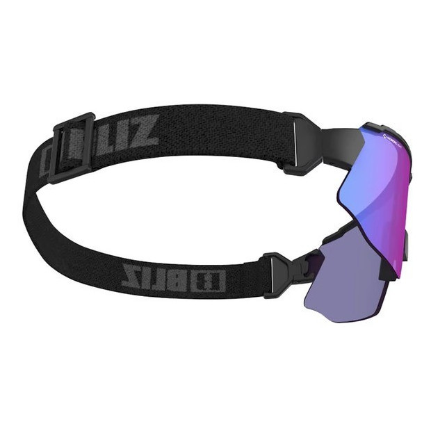 Lunettes Bliz Breeze Nano Noir Mat Verres Nordic Light Begonia Violet/Blue