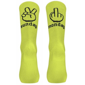 Chaussettes Eté Northwave Sunday Monday Jaune Fluo