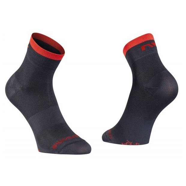 Chaussettes Eté Northwave Origin Noir/Rouge