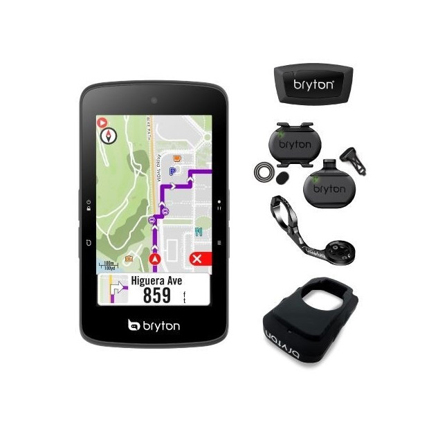 Compteur Vélo GPS Bryton Rider S800 T + Capteurs Cadence/Vitesses/Cardio