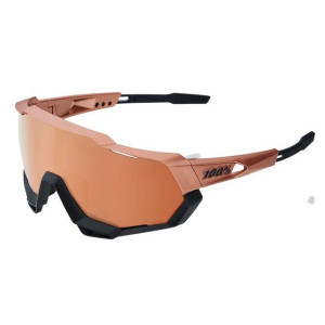 Lunettes 100% Speedtrap Noir Or Chromé / Verre HiPER Cuivre