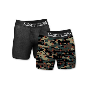 Boxer Loose Riders Noir + Camouflage