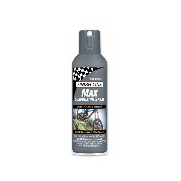 Lubrifiant Fourche Finish Line Max Suspension Spray - 266 ml