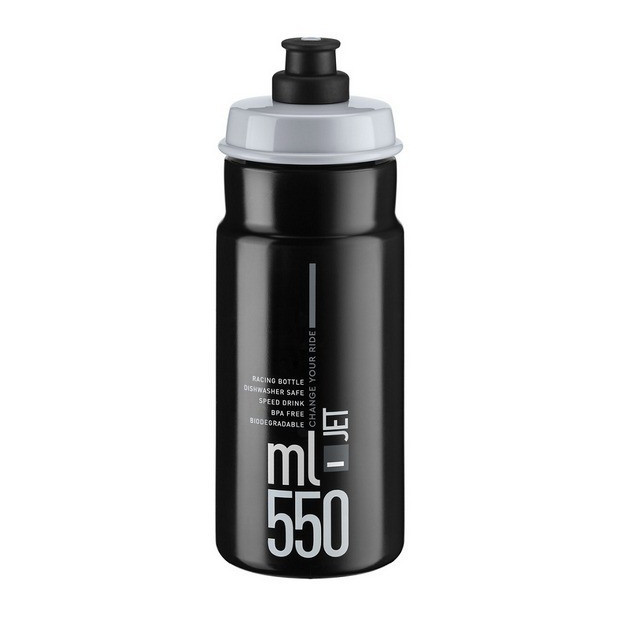 Bidon Biodégradable Elite Jet 550ml Noir