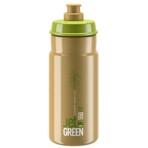 Bidon Elite Jet Green 550ml Bioplastique Végétal Marron