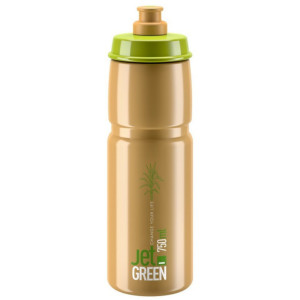 Bidon Elite Jet Green 750ml Bioplastique Végétal Marron