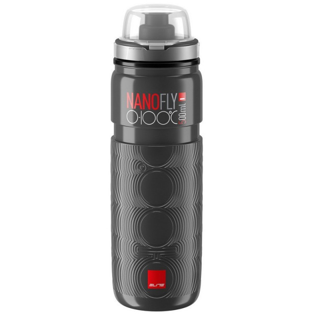 Bidon Isotherme Elite Nano Fly 0-100 500ml Gris Foncé